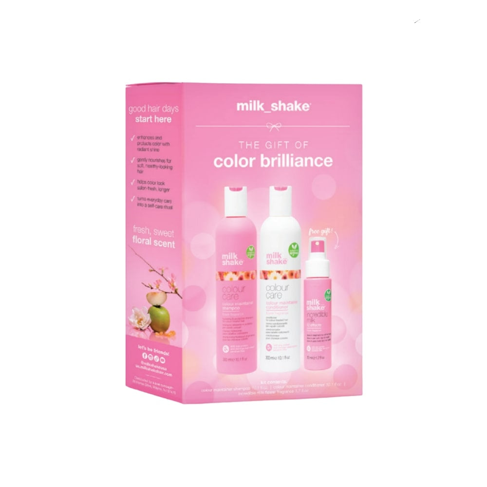 Milk Shake hair care product set packaging
