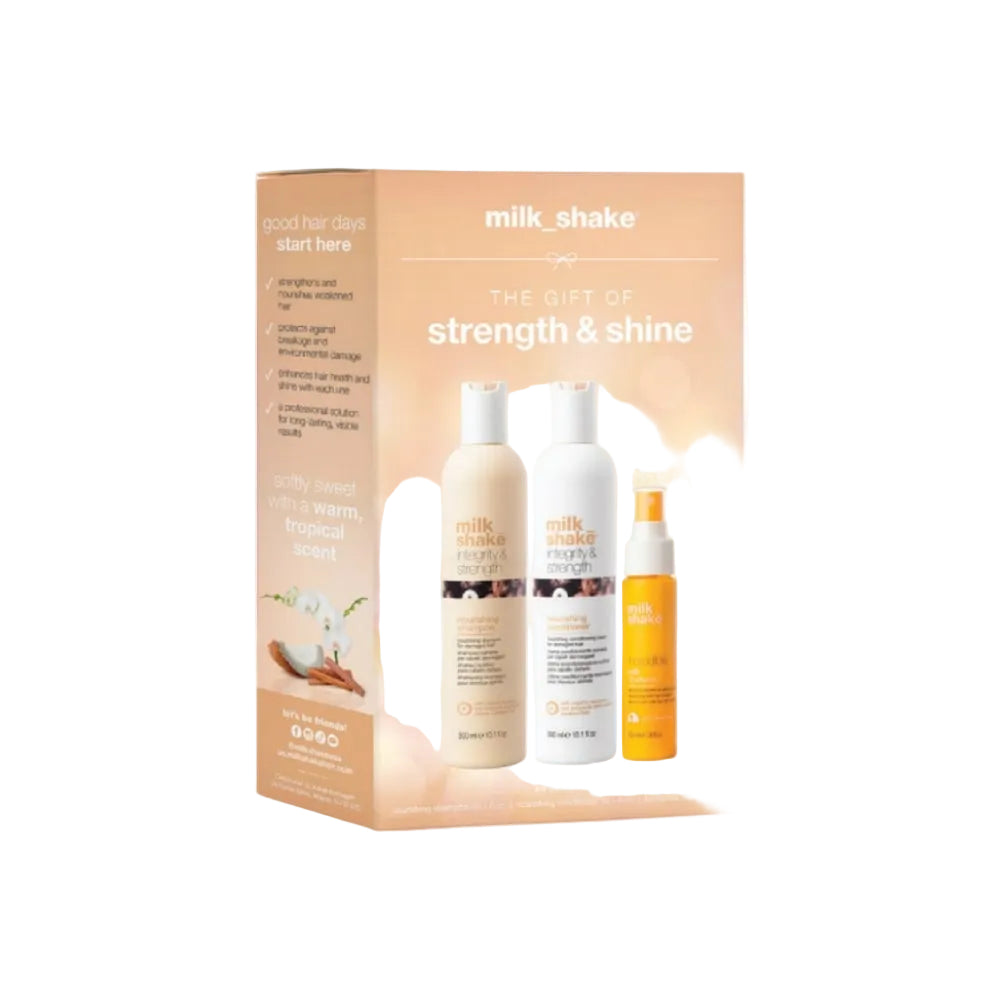 Milk Shake hair care product set packaging