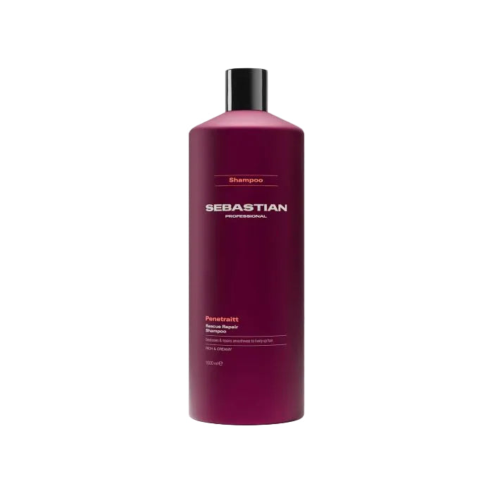 Sebastian shampoo bottle on a white background