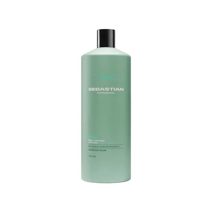 Sebastian shampoo bottle on a white background
