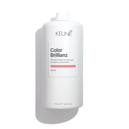 Keune Color Brillianz shampoo bottle on a white background