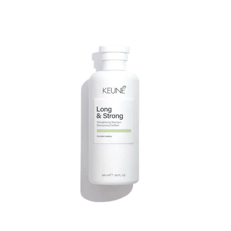 Keune Long & Strong hair care product bottle 