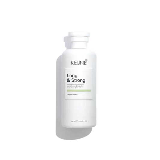Keune Long & Strong hair care product bottle 