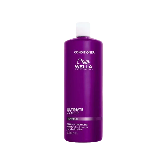 Purple Wella conditioner bottle 