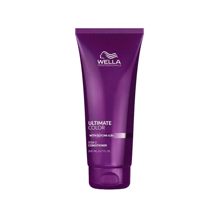 Purple Wella conditioner bottle 