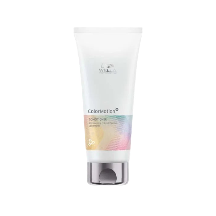 Wella ColorMotion conditioner bottle on a white background with 'Cantin' branding.