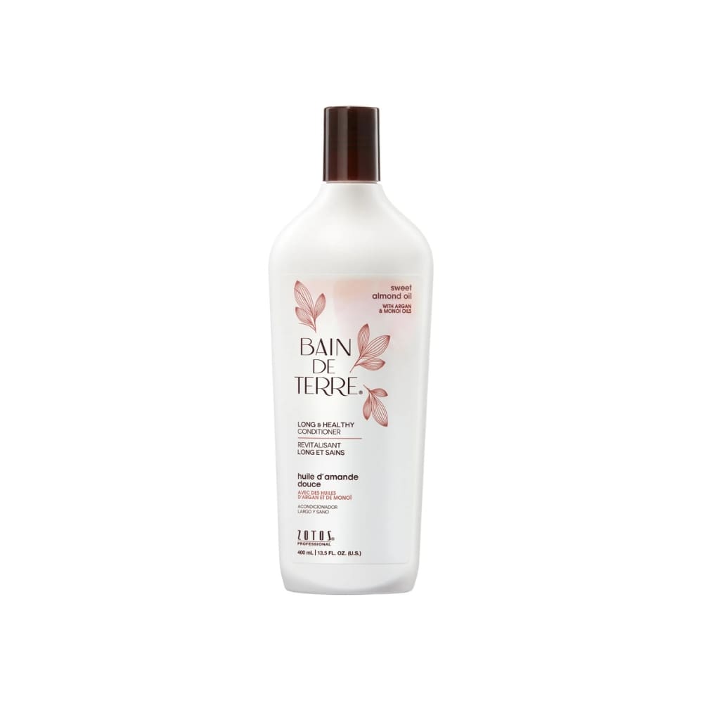 Bain de Terre shampoo bottle on a white background