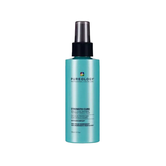 Blue bottle with black spray nozzle 