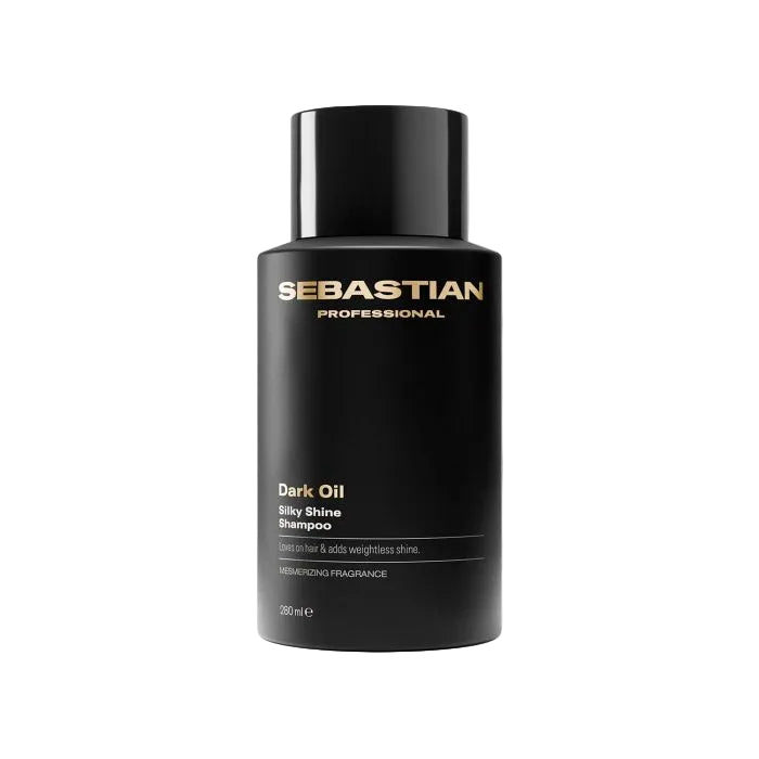 Black shampoo bottle with 'Sebastian Professional' branding on a white background