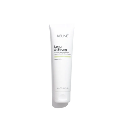 Keune Long & Strong hair care product on a white background