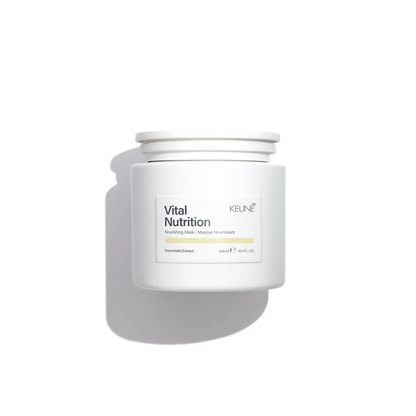 Keune Color Brillianz hair product jar on a white background