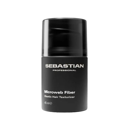 Black container of Sebastian Professional Microweb Fiber on a white background