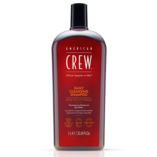 AMERICAN CREW DAILY CLEANSING SHAMPOO 1 Litre ,front bottle